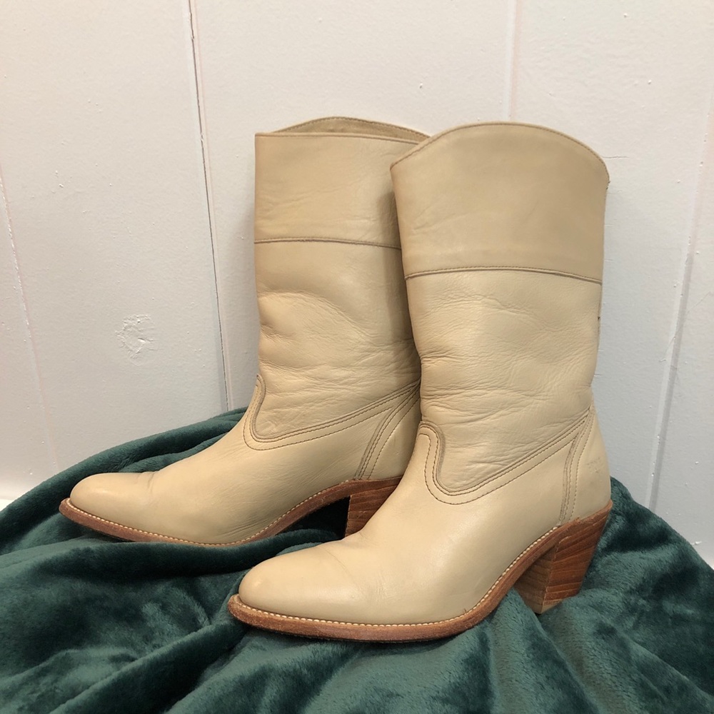 Frye Creme Heeled Boots